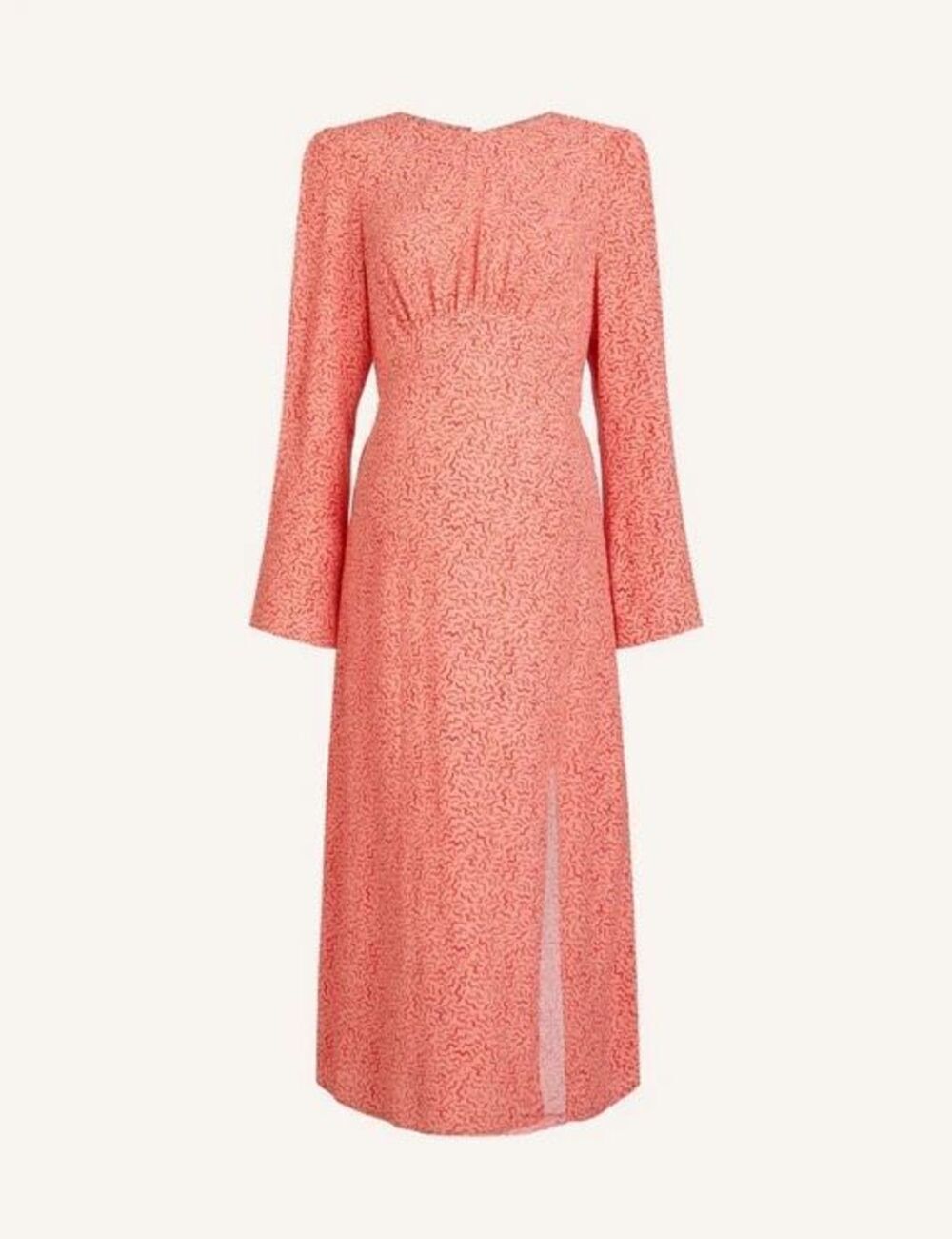 NEW asos Nobody’s Child Maternity Tula Midi Dress in Saffy Squiggle Pink Size 14
